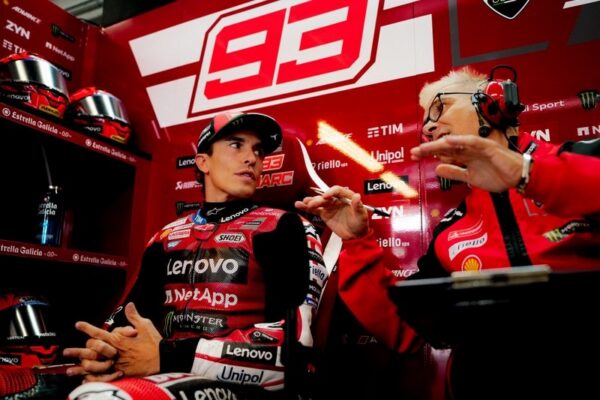 Marc Márquez au guidon de sa Ducati lors du Grand Prix d’Autriche.