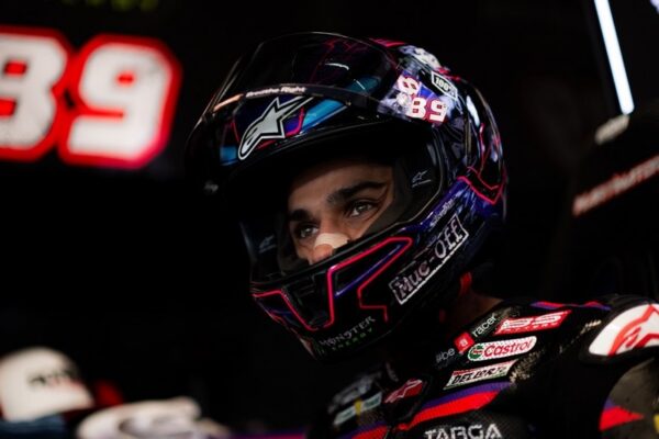 Jorge Martín au guidon de son Aprilia pendant les essais du Grand Prix d’Autriche.