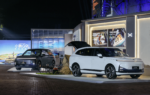 Le SUV Xpeng G9L lors de sa présentation à Pékin.