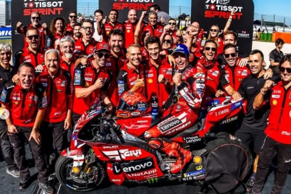 Marc Marquez avec Ducati lors du rendez-vous MotoGP de Misano.