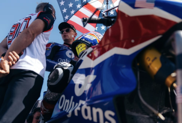 Filip Salač en piste sur sa Moto2 lors des qualifications au Red Bull Ring.