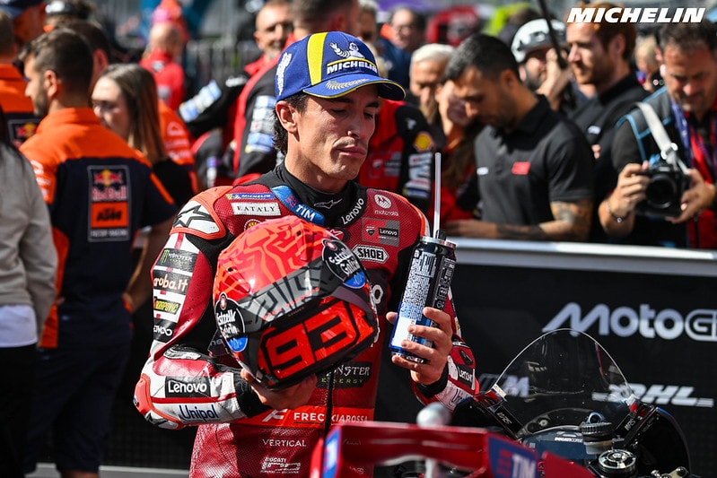 Marc Marquez au guidon de sa Ducati sur le Red Bull Ring en Autriche.