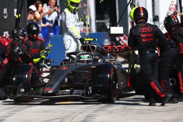 La monoplace Audi de Formule 1 associée au carburant durable développé par BP.