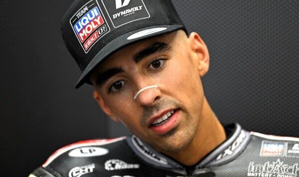 Senna Agius sur sa moto avant ses premiers essais MotoGP avec KTM.