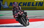 Jorge Martin au guidon de son Aprilia pendant le Grand Prix d’Autriche au Red Bull Ring.