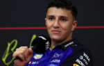 Isack Hadjar au volant de la monoplace Red Bull.