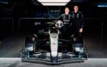 Joshua Dürksen au volant de la Mercedes W16 lors de son premier test de Formule 1 à Portimão.