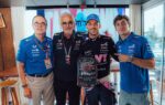 Flavio Briatore aux côtés du pilote Alpine Franco Colapinto.