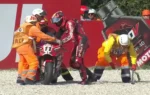 Nicolò Bulega sur sa Ducati lors d'une séance de Superbike à Crémone.