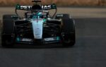 George Russell au volant de sa Mercedes lors d'un Grand Prix de Formule 1.