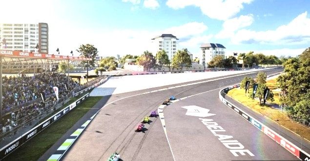 Vue du projet de circuit destiné au MotoGP à Adélaïde.