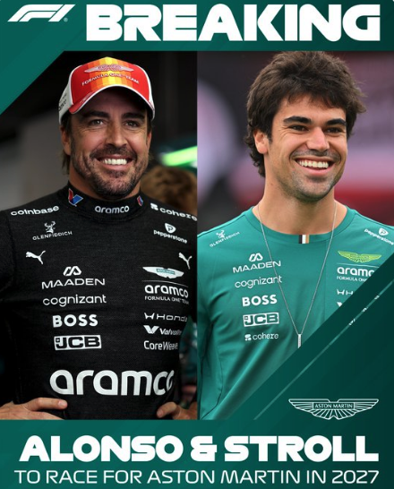Fernando Alonso et Lance Stroll