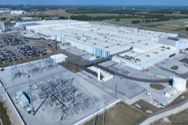Site de production de cellules de batteries Ultium Cells à Spring Hill, dans le Tennessee.