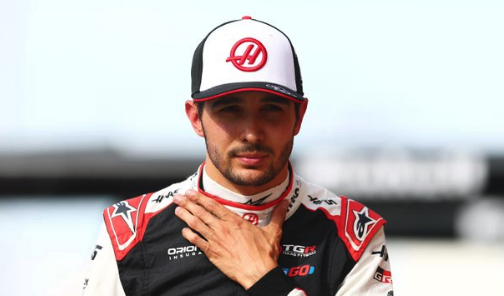 Esteban Ocon au volant de la monoplace Haas en Formule 1.