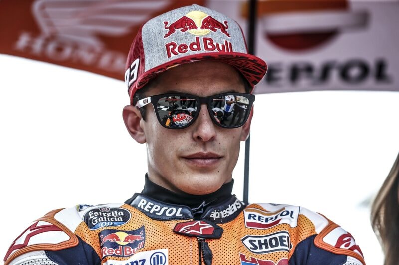 Une moto Honda aux couleurs de son équipe MotoGP.