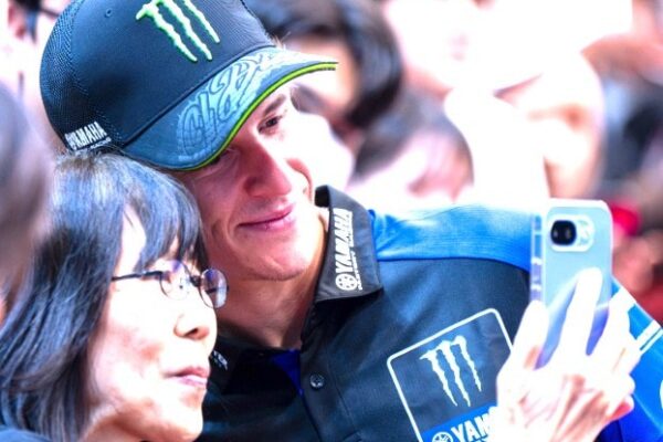 Fabio Quartararo sur sa Yamaha de MotoGP à Motegi.