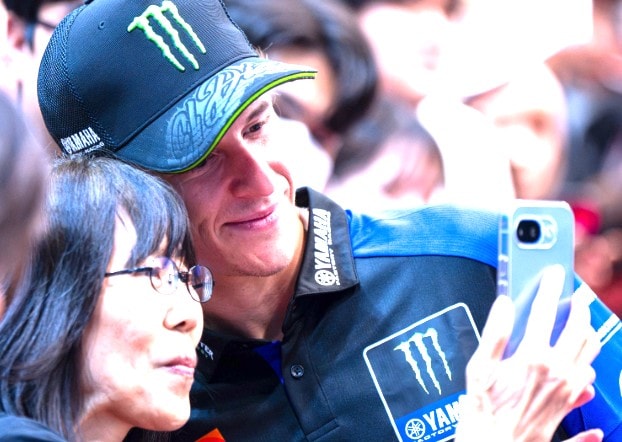 Fabio Quartararo sur sa Yamaha de MotoGP à Motegi.