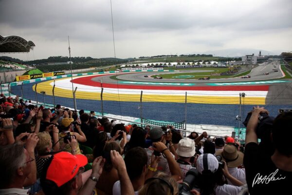 Vue du circuit international de Sepang, en Malaisie.