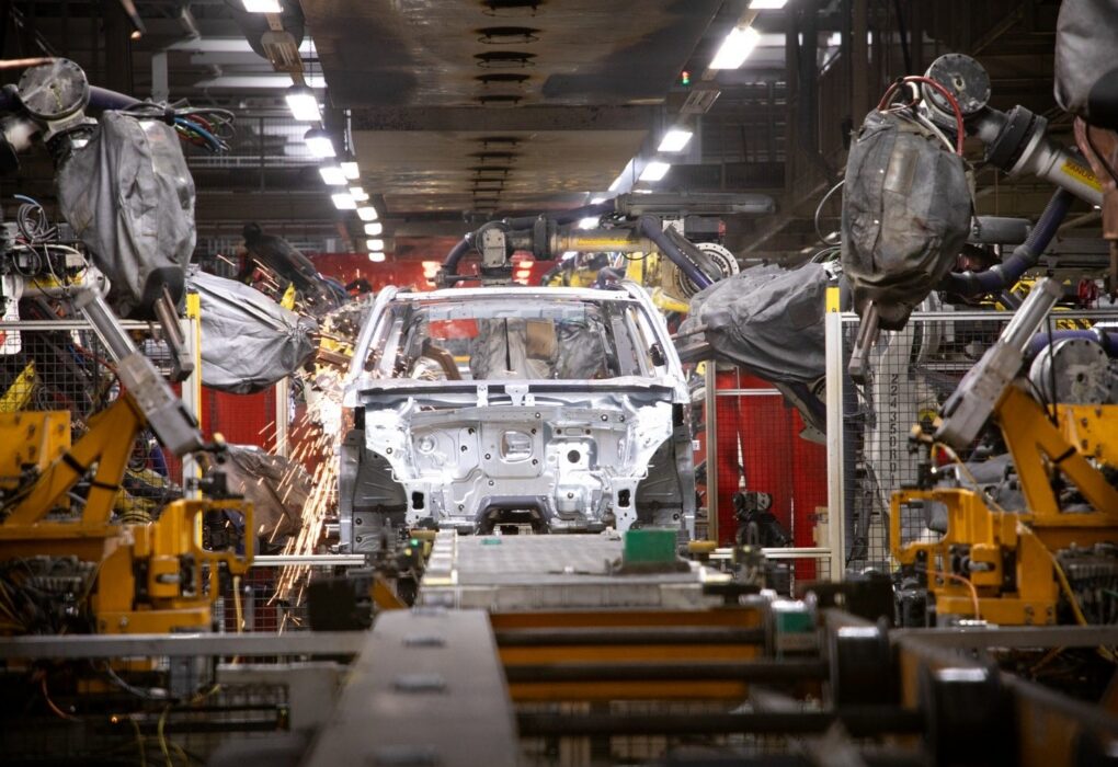 Un Volkswagen Atlas dans l'usine d'assemblage de Chattanooga, dans le Tennessee.