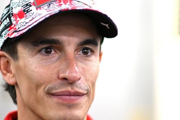 Marc Marquez au guidon de sa Ducati en MotoGP.