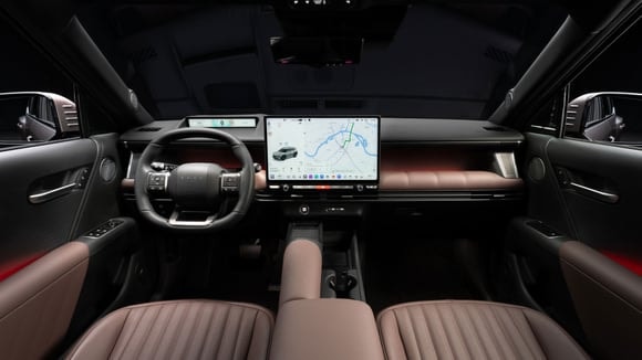 L'écran tactile de 17 pouces du Hyundai Tucson.
