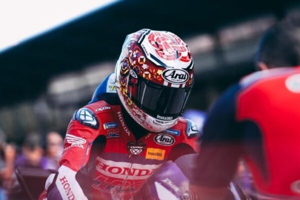 Le pilote japonais Takaaki Nakagami lors d'un week-end de MotoGP.
