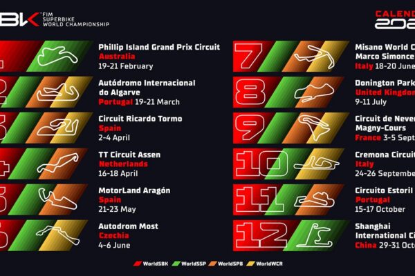 Présentation du calendrier 2027 du championnat WorldSBK.