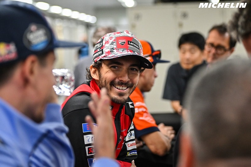 Pecco Bagnaia sur sa Ducati lors du Grand Prix du Japon de MotoGP.