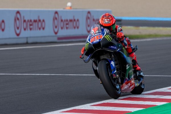 Fabio Quartararo sur sa Yamaha lors du Grand Prix du Japon de MotoGP.