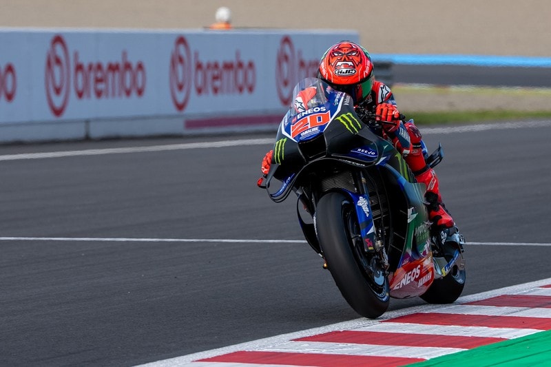 Fabio Quartararo sur sa Yamaha lors du Grand Prix du Japon de MotoGP.