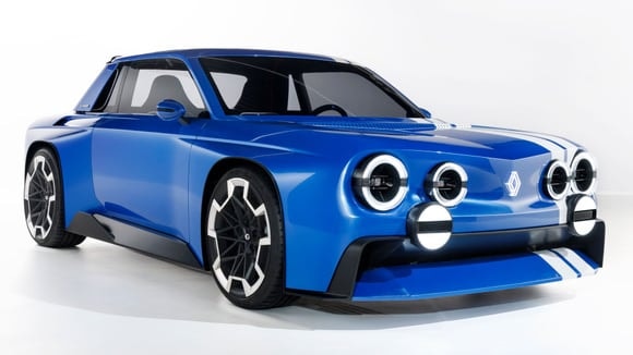 Le prototype R8 Gordini Concept sur le stand Renault.