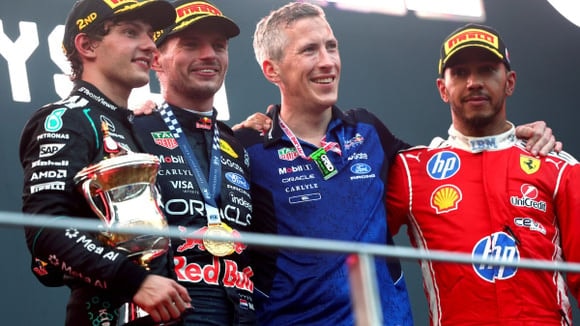 Le podium du Grand Prix de Bahreïn.