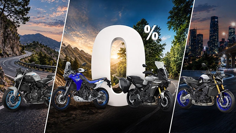 Une Yamaha MT-07, modèle éligible au financement à taux zéro proposé par Yamaha France.
