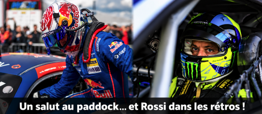 Max Verstappen et Valentino Rossi, futurs adversaires en GT3 à Portimão.