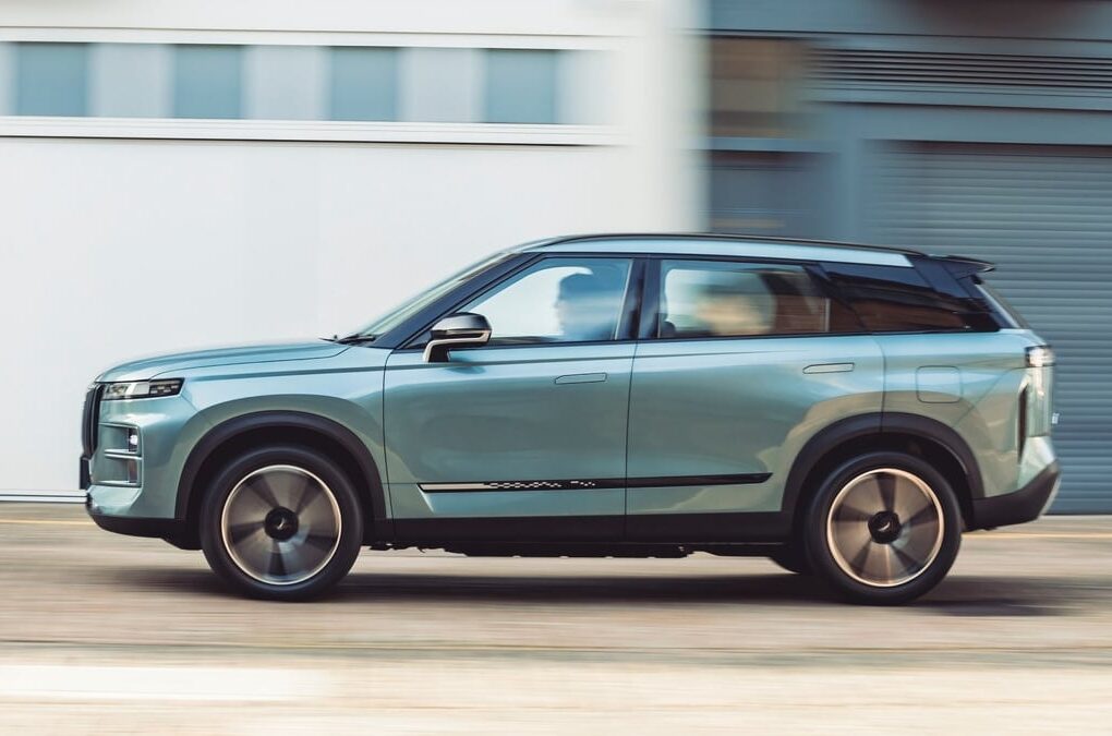 Un Jaecoo 7, SUV chinois arrivé en tête des immatriculations britanniques en septembre 2026.