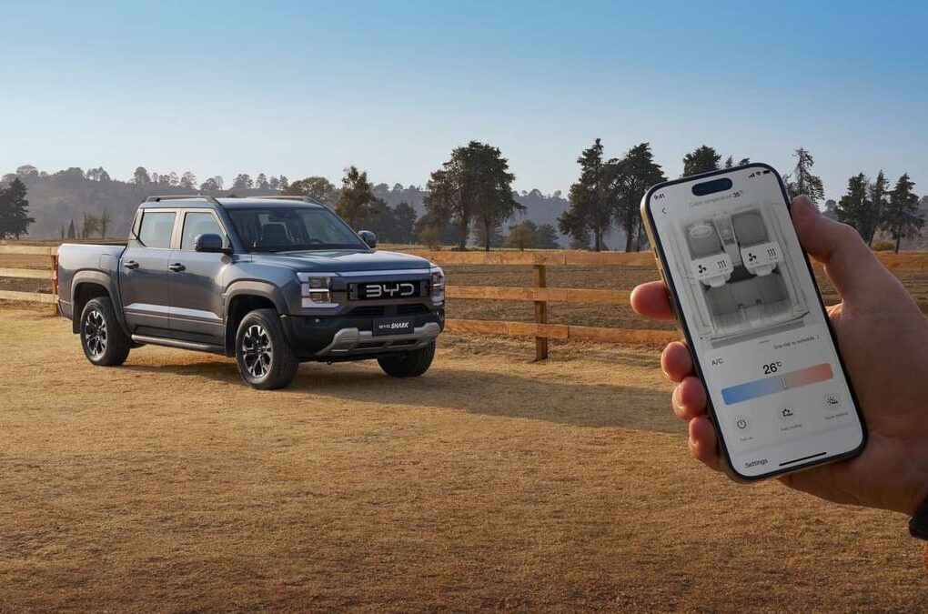 Le pick-up BYD Shark 6 utilisé pour la démonstration de piratage de Fortify Labs.