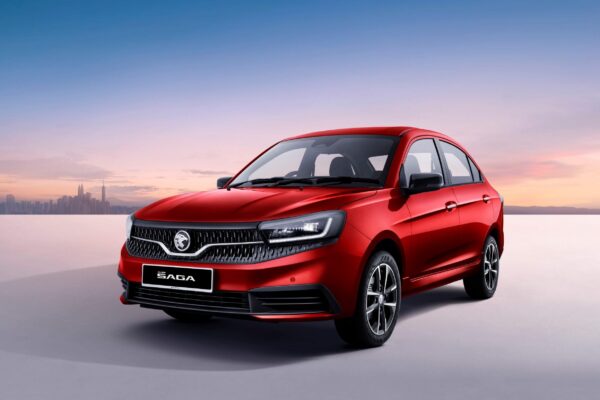 Une Proton Saga, la berline la plus vendue du constructeur malaisien.