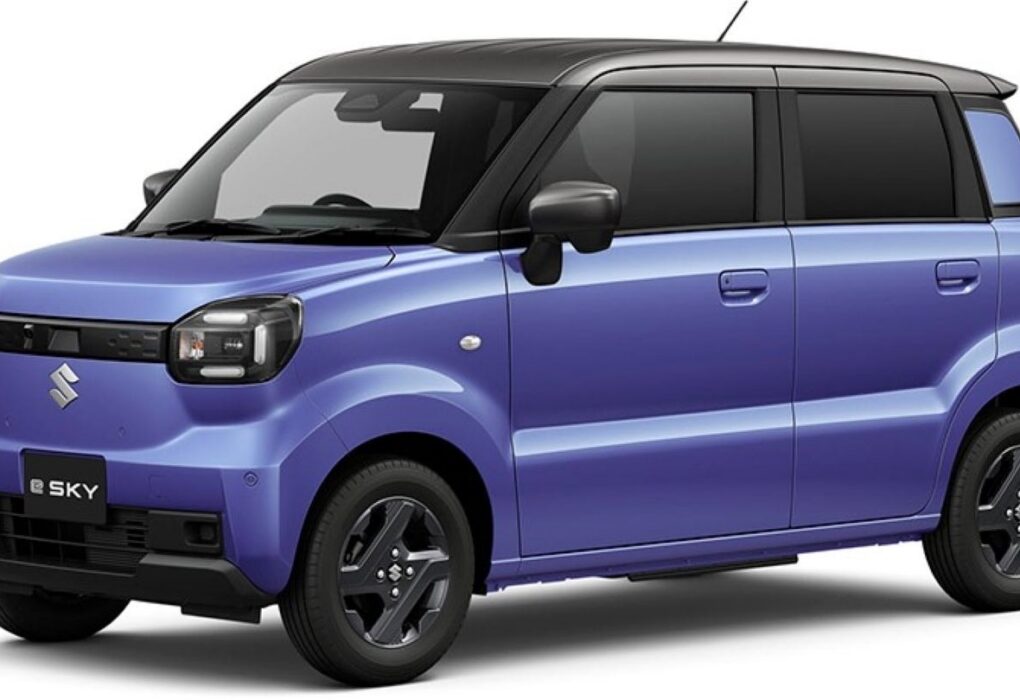 La Suzuki e SKY, petite voiture électrique destinée au marché japonais.