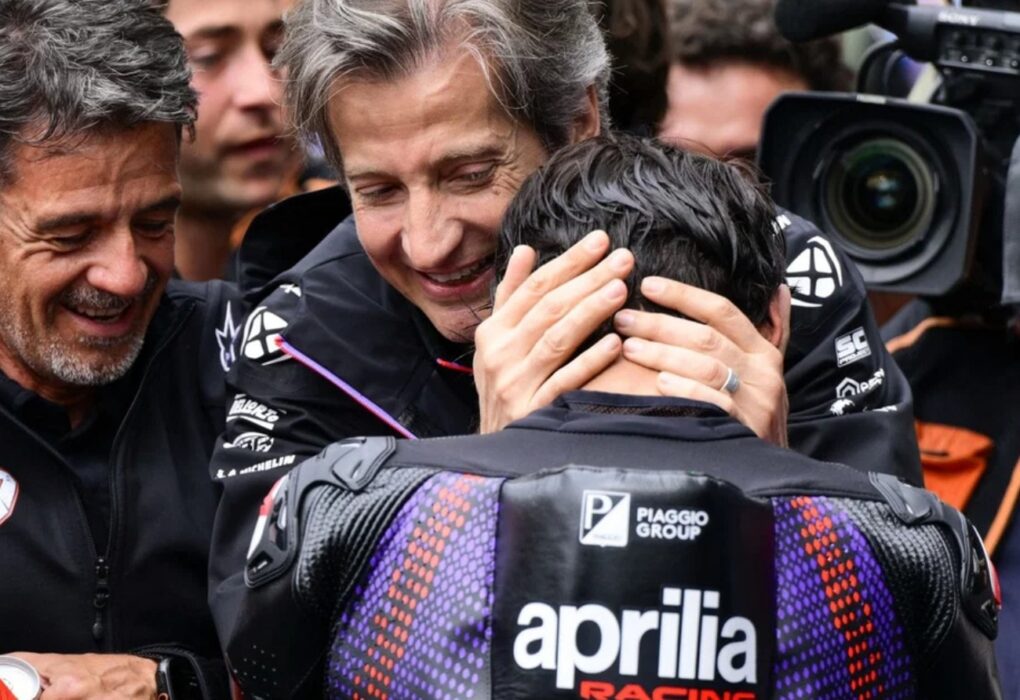 Marc Marquez, Jorge Martin et Marco Bezzecchi sur le podium du GP de Motegi.