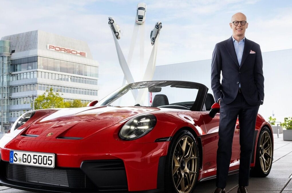 Prototype de Porsche 718 électrique en cours de développement.