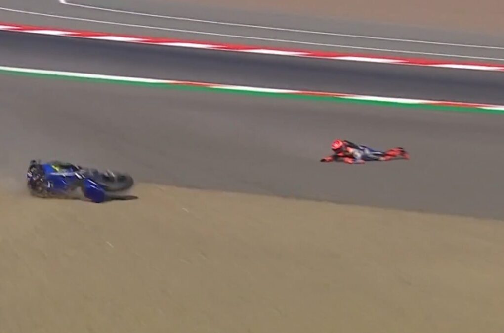 Fabio Quartararo au guidon de sa Yamaha sur le circuit de Mandalika lors du GP d’Indonésie.