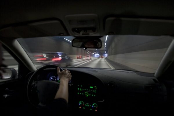 Circulation sur l’autoroute A13 à proximité du tunnel de Saint-Cloud.