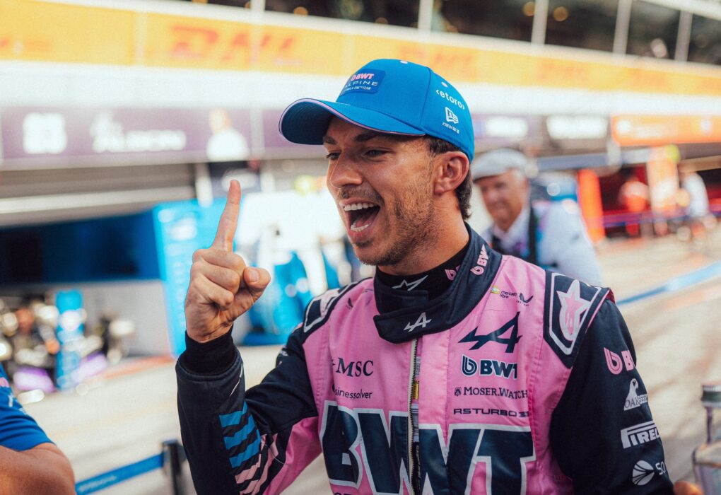 Pierre Gasly, pilote Alpine, lors du week-end du GP de Singapour.