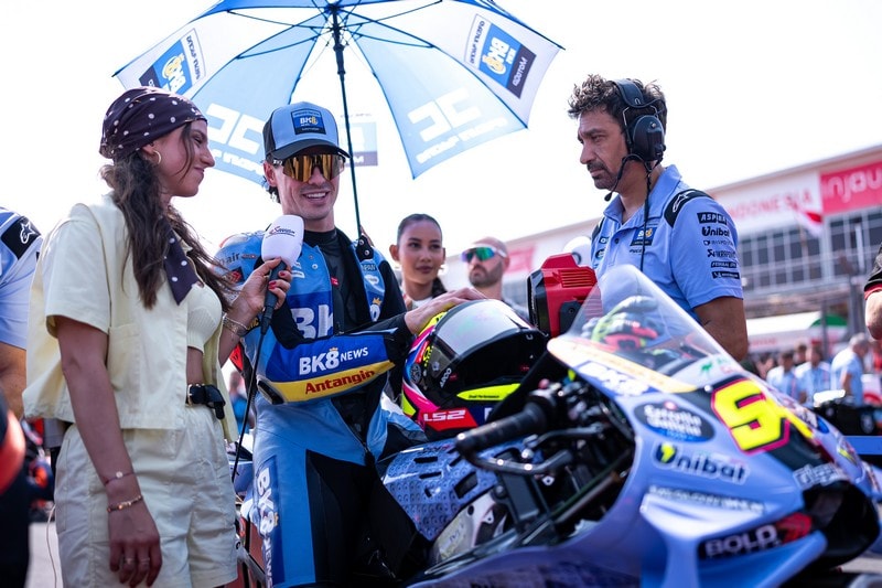 Fermín Aldeguer, pilote Gresini en MotoGP, lors du Grand Prix d’Indonésie.