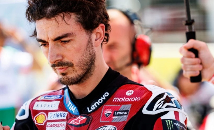 Francesco Bagnaia au guidon de sa Ducati sur le circuit de Mandalika.