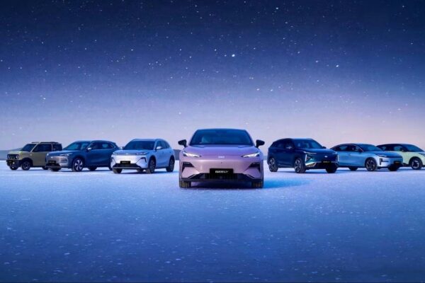 Un véhicule Geely Auto illustrant le projet d'arrivée du constructeur sur le marché canadien.