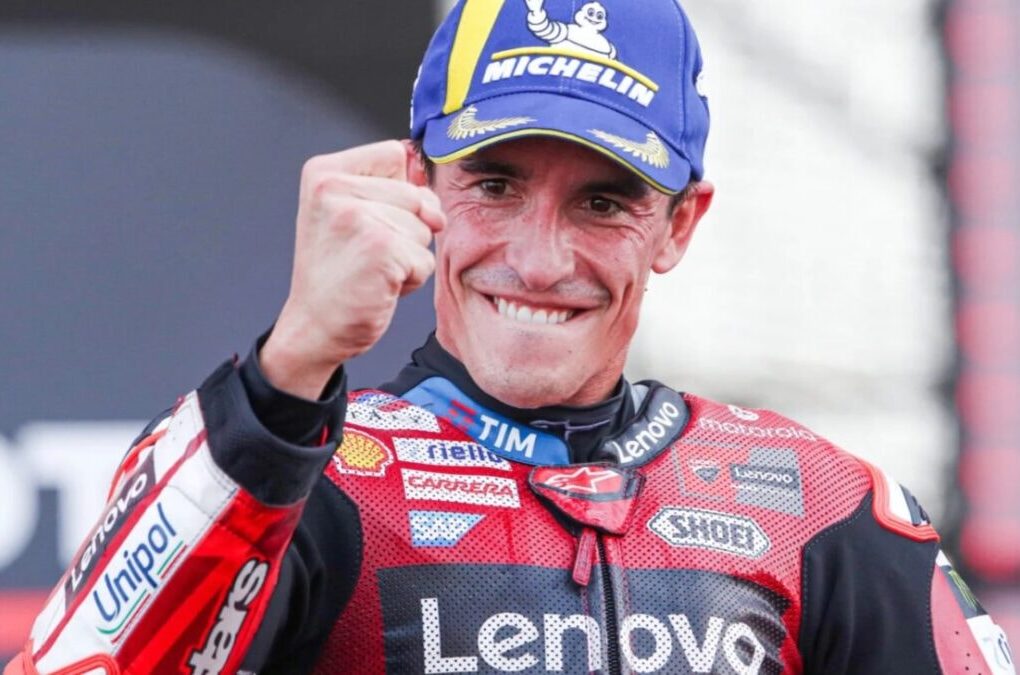 Marc Marquez au guidon de sa Ducati sur le circuit de Phillip Island.