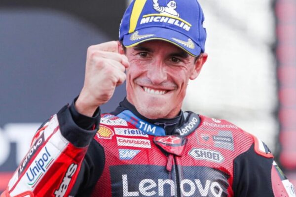 Marc Marquez au guidon de sa Ducati sur le circuit de Phillip Island.