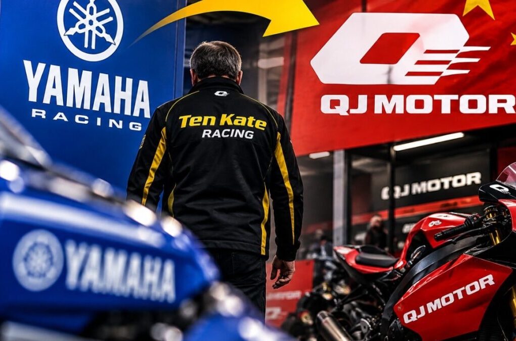 Une scène dans la voie des stands de Crémone autour du projet de rapprochement entre Ten Kate Racing et QJ Motor.