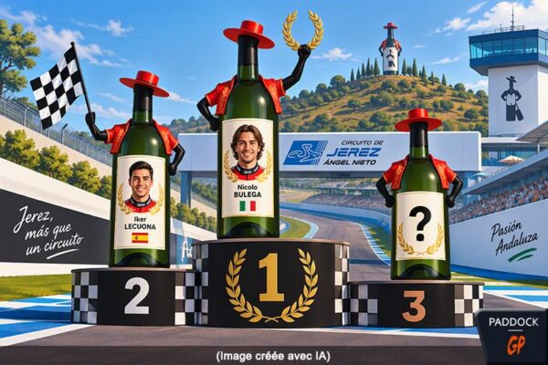 Des pilotes du WorldSBK en piste sur le circuit de Jerez Ángel Nieto.